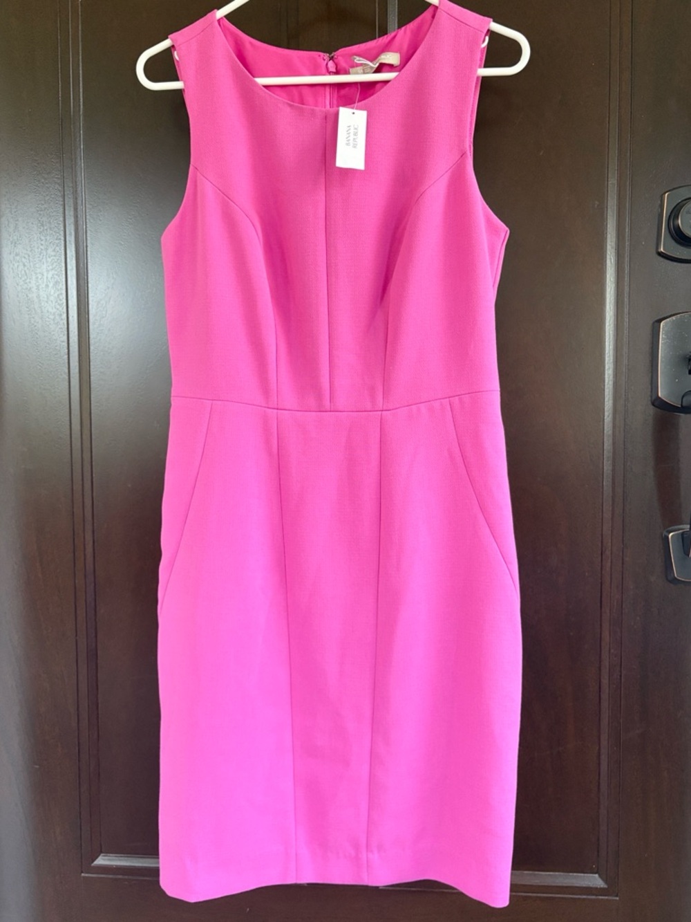 NWT Banana Republic Sleeveless Sheath Dress Pink Size 6